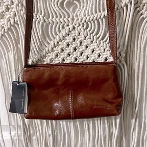 NWT Kenneth Cole small shoulder bag dark Carmel color